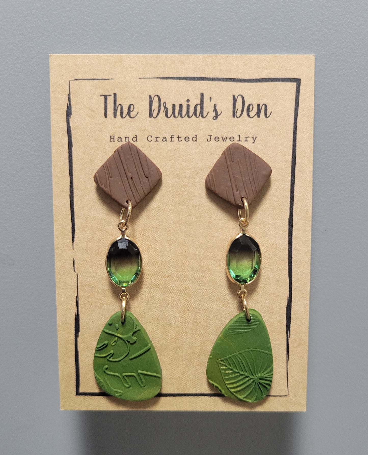 Wood & Leaf Dangles