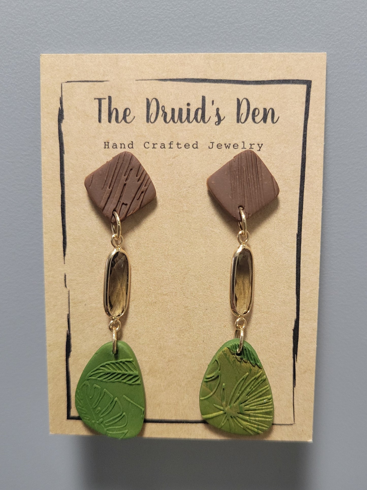 Wood & Leaf Dangles