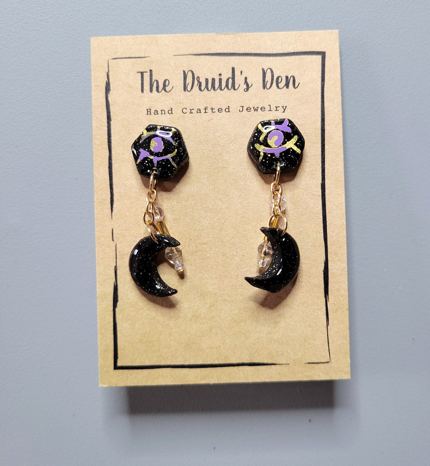 Eye & Moon Dangle