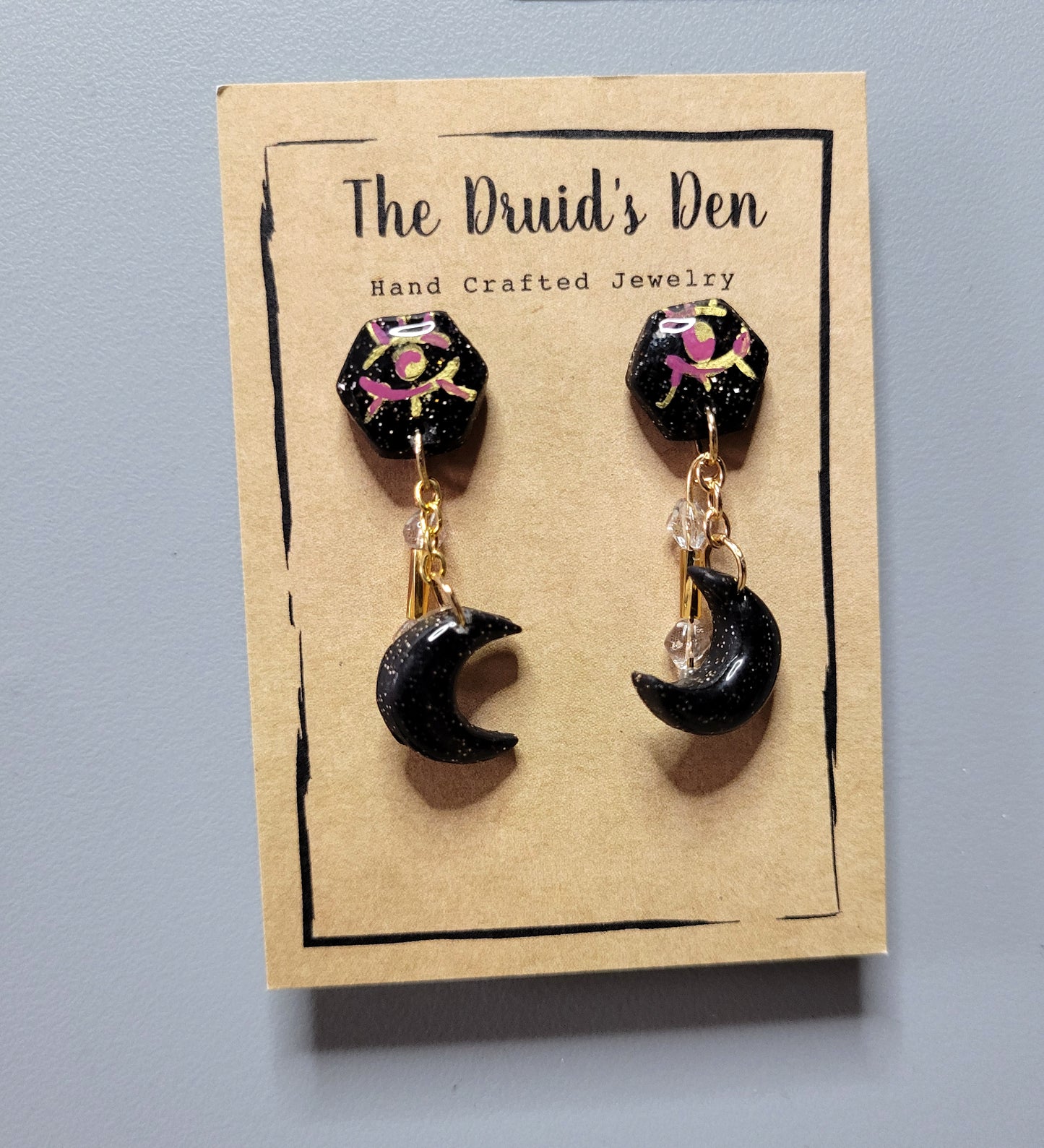 Eye & Moon Dangle
