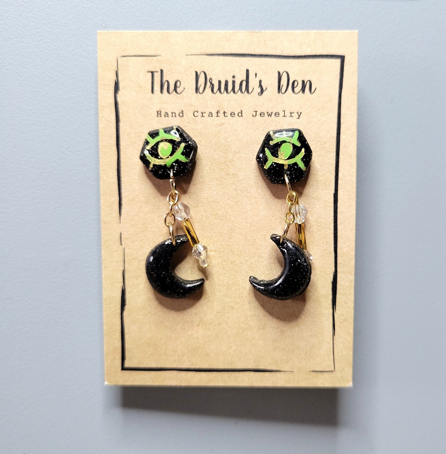 Eye & Moon Dangle